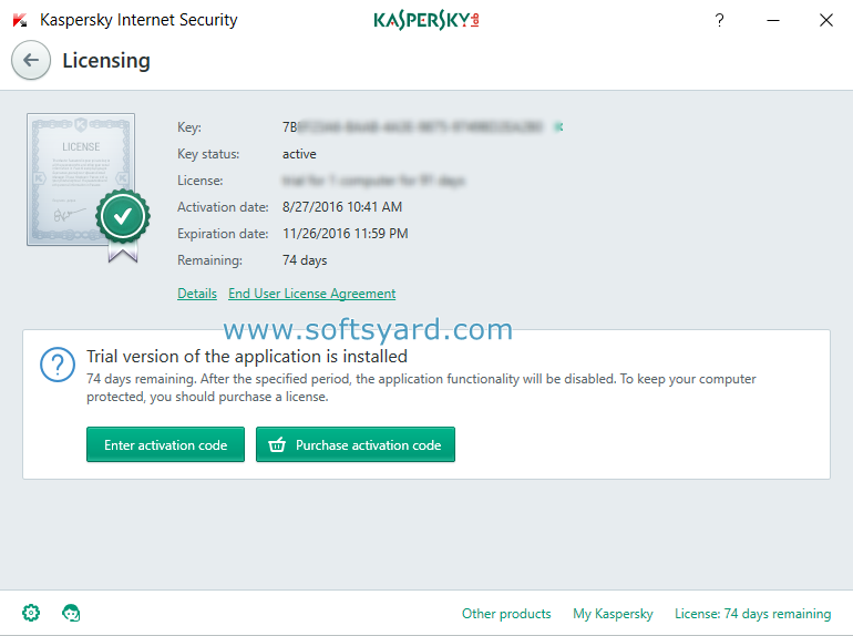 Kaspersky Antivirus free. download full Version With Key For Android